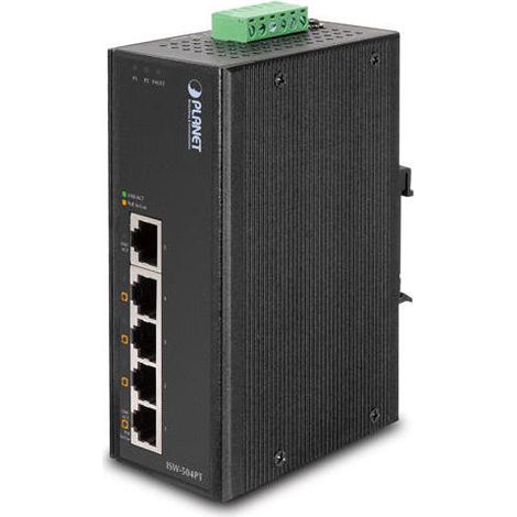 Planet IP30 de 5 puertos/TP POE+ Industrial, ISW-504PT
