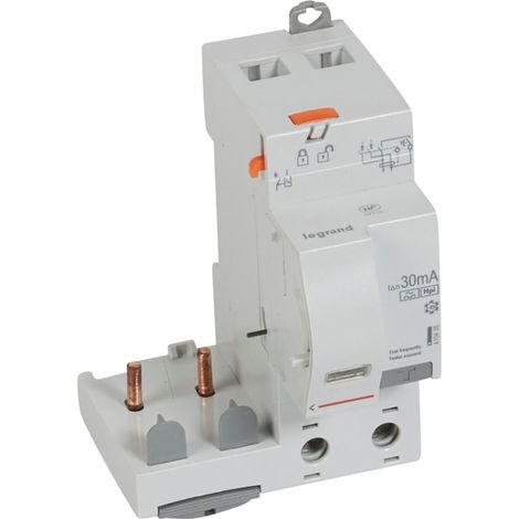 Bloc différentiel adaptable à vis DX³ pour disjoncteur 1 module par pôle - 2P 230V - 63A - typeF 30mA - 410435 - LEGRAND