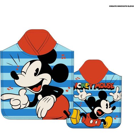 Poncho toalla Mickey Disney microfibra