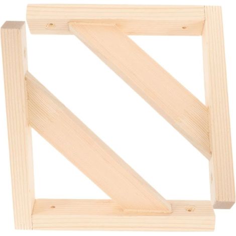 Équerre Étagère Murale Bois Robuste en 2 Pièces, Support Multifonctionnel en Bois Massif pour Meuble de Rangement et Décoration Murale, pour Restaurant et Jardin (1/5)