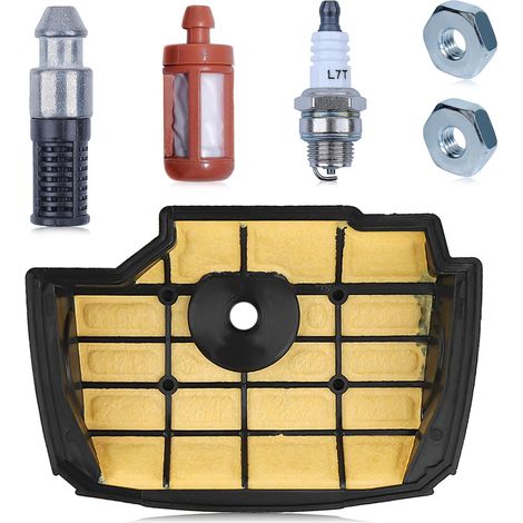 Ensemble de réglage de filtre à air pour moteur Stihl MS201T MS201 avec bougie Remplace la pièce 1145 140 1900 (1/2)