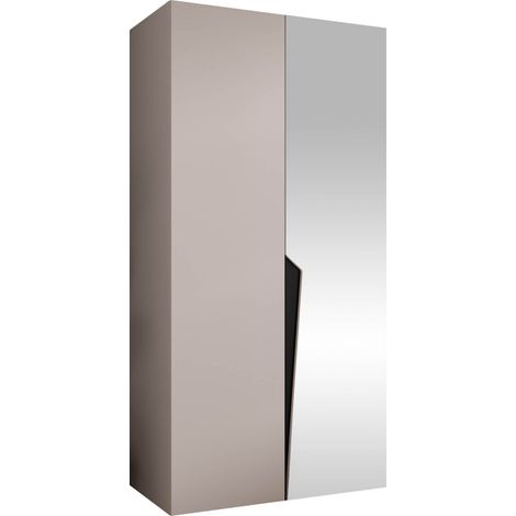 Armoire Hartford 608, Cachemire, 202x100x52cm, Portes d'armoire: Avec des charnières, Nombre d'étagères: 0 (1/5)