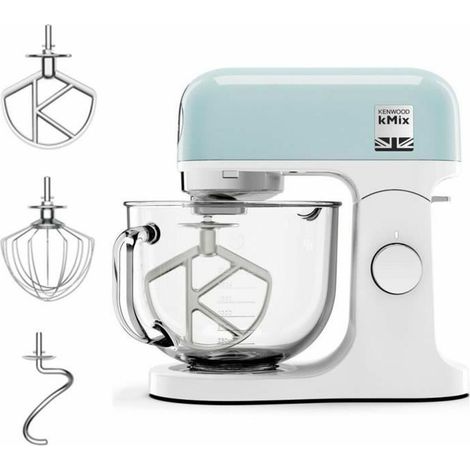 Robot pâtissier multifonction KENWOOD KMX754PB - Moteur professionnel 1000W - 2 sorties pour accessoires - Bol en verre 5L avec (1/5)