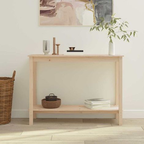 Console Table d'appoint - Meuble d'entrée 110x40x80 cm Bois massif de pin BV193693 - BonneVie (1/5)
