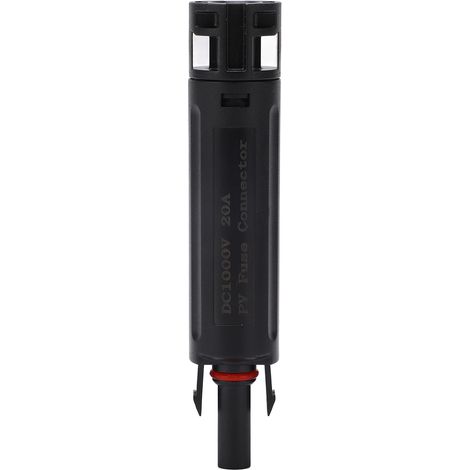 Connecteur fusible PV en ligne, borne de raccordement en cuivre pur galvanisé, porte-fusible solaire PPO 1000V IP68 20A (1/5)