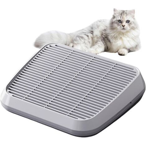 Rampe pour Bac à Litière,Plateforme Anti-Déchets avec Rampe pour Chats Plateau Surélevé Antidérapant à Filtration, Accessoire Nettoyage Facile pour Canapé Escalier Intérieur Extérieur
