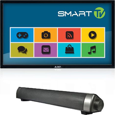 Pack ALDEN Téléviseur 22" 55cm Connecté + Barre de Son Stereo Camping-Car (1/3)