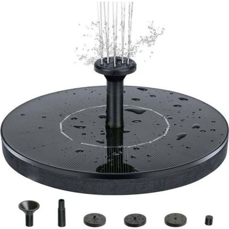 18cm Fontaine Solaire, Pompe à Eau Solaire Aucun Plantes Batterie ou Electricité pour Bassin / Piscine / Décoration de Jardin (1/4)