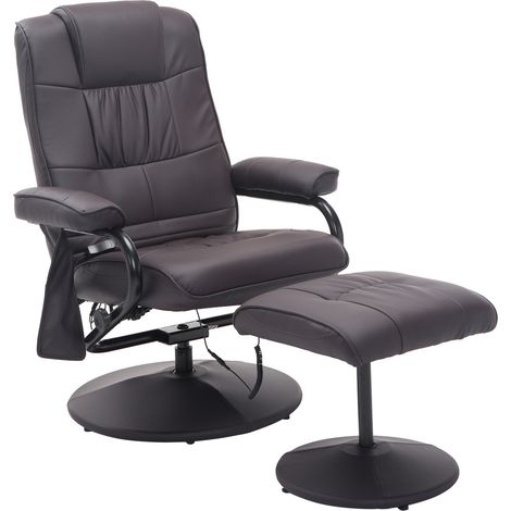 Fauteuil relax massant MASSIMO marron (1/5)
