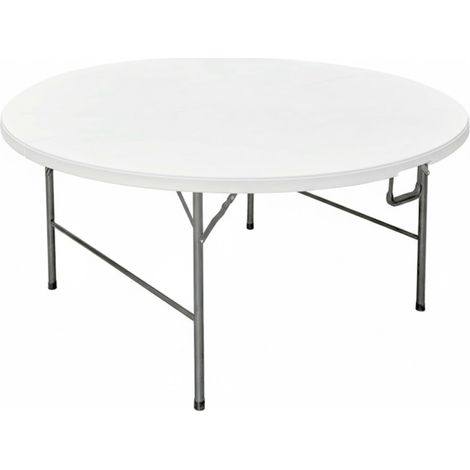 TAVOLO TONDO PIEGHEVOLE 'PARTY' Ø cm 160 x h. 74 - colore bianco - LIF (1/2)