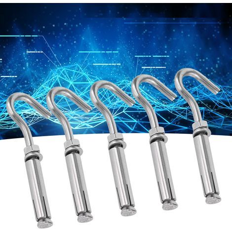 M10 Stainless Steel 304 Expansion Hook, Wear and Corrosion Resistant (1/5)