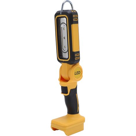 Lampe de travail LED sans fil 25 W, 2 vitesses de luminosité, angle réglable, alimentée par batterie avec crochet de suspension (1/5)