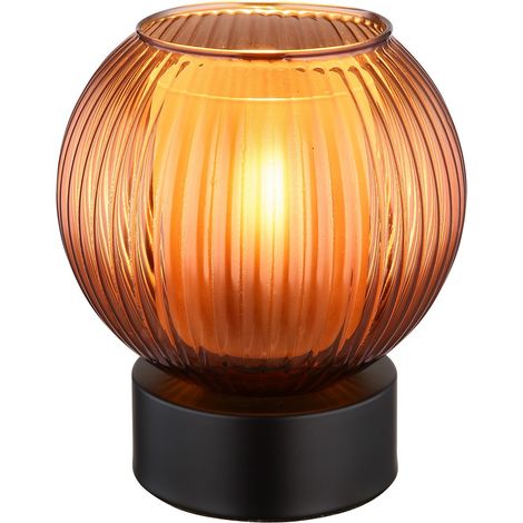 Globo - lampada da tavolo - ZUMBA - rosso - vetro - Ø 15cm - E27 (1/5)