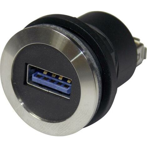 Embase embase femelle USB 3.0 Avant: USB type A · Arrière: USB type A Schlegel RRJVAUSB3AA S80464 (1/5)