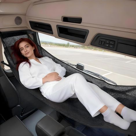 JSSEVN - Hamac de lit pour camion avec sac de téléphone, plate-forme de couchage pour semi-camion, peut supporter jusqu'à 200 kg, pour conducteurs de camion