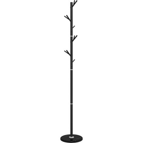 vidaXL Coat Stand Black 175 cm Powder-coated Iron