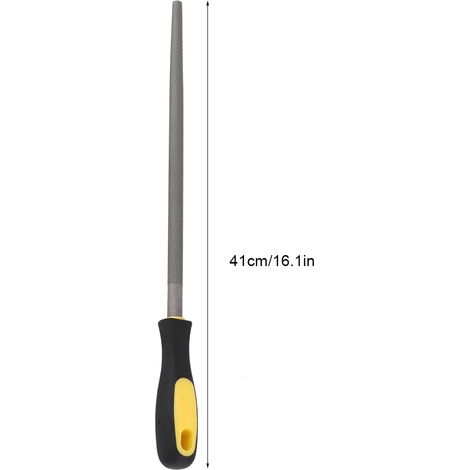 Fichier Ronde de 300mm pour Métal, Outil de Lime avec Manche, Grosses Dents -KZQ (1/5)