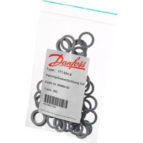Danfoss Guarnizioni 50 pz 24 x 7 x 2mm, 004B6103