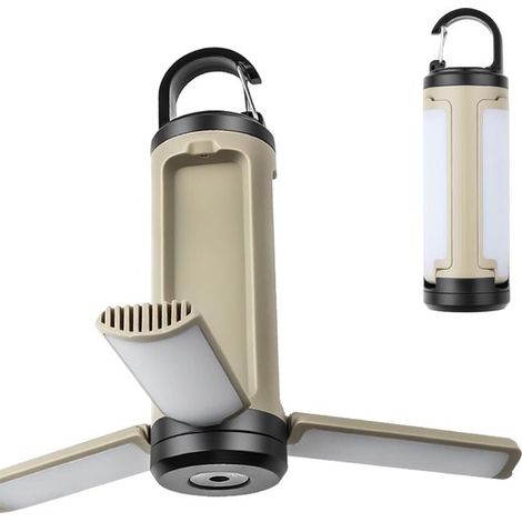 Lámpara LED plegable recargable para camping, 1200 mAh, 6 modos de iluminación, linterna portátil, lámpara multifuncional para tiendas de campaña (1/5)