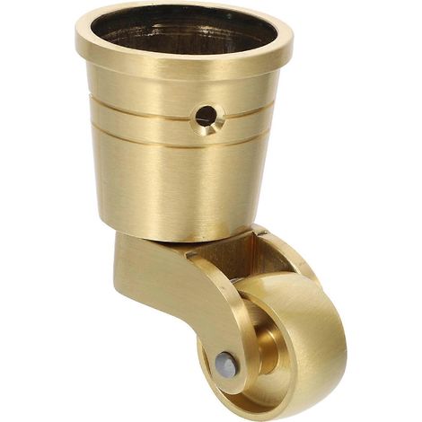Roulette universelle robuste en laiton, rotation à 360°, pour meubles-6.70X3.10X2.50CM-Golden