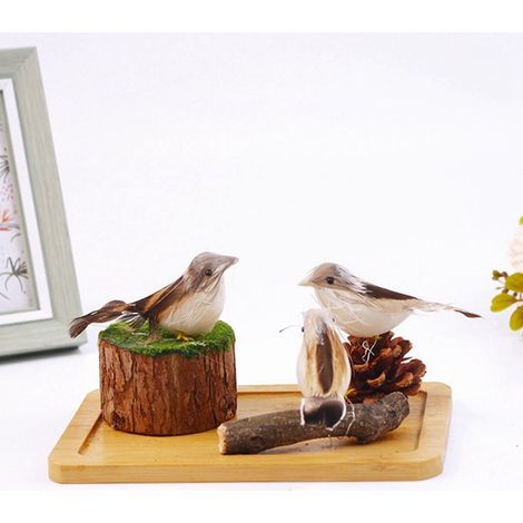 24 colors: Colorful material: plastic + wire. Artificial feather Easter bird. Colorful bird for weddings. (1/5)