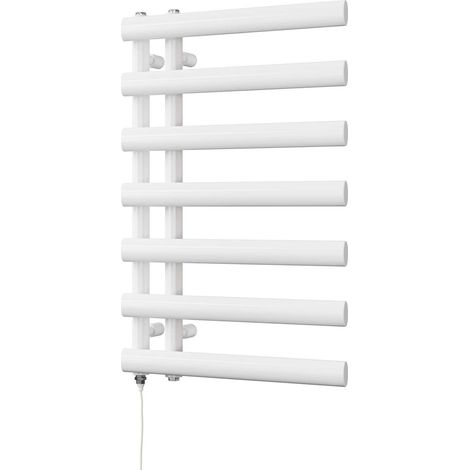 Elyan - White Electric Towel Rail H766mm x W500mm 300w Standard (1/3)