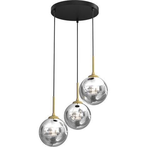 Lampada a sospensione Milagro REFLEX MLP8416 nero/oro (1/5)