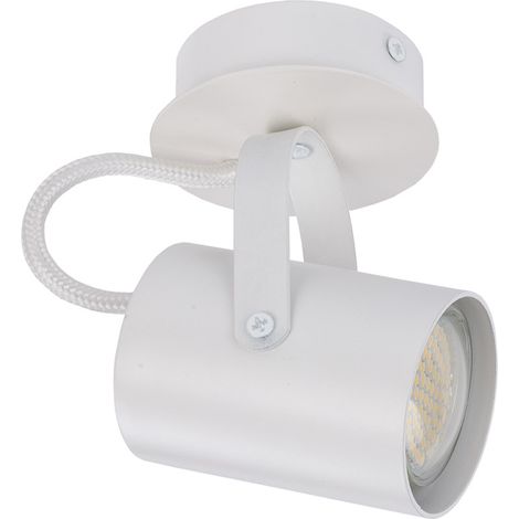 Spot plafond blanc orientable GU10 25W Kamera Sigma