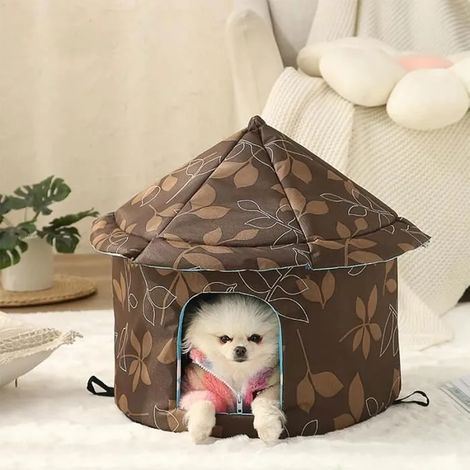 Niche pour Chat Exterieur Isolee Hiver - Chenil Chien Chauffante Isolée Grotte Abri Petit Etanche Chats et Chiens Errants (1/4)