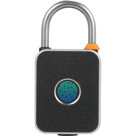 Cadenas à Empreintes Digitales, Serrure Intelligente, étanche, Biométrique, Chargement USB, pour Sacs de Sport, Vélos, 65mm (Empreinte digitale) (1/5)