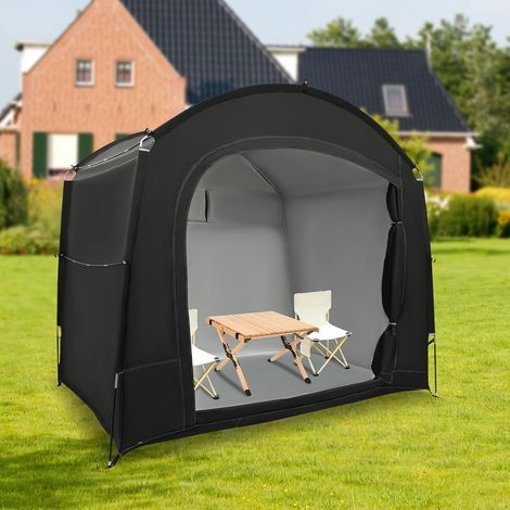 Fahrradaufbewahrungszelt, freistehendes Outdoor-Fahrrad, Motorradhütte, tragbares klappbares, 220  150  185cm (1/5)