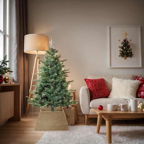 Weihnachtsbaumkragen Braun 70 x 70 x 28 cm das Seegras