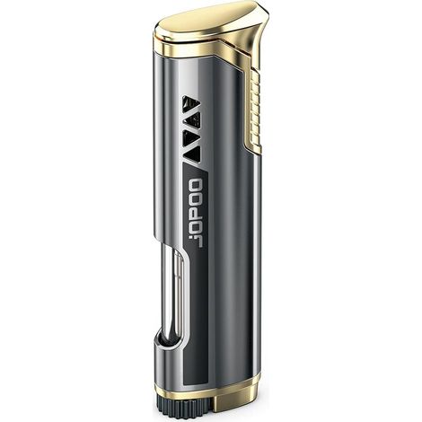 Windproof Refillable Gas Storm Lighter Refill Torch Black (1/5)