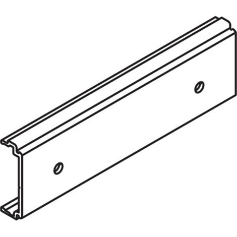 Clips pour fixation du cache rail de roulement porta 60 / 100 - h / hc - Décor : Anodisé noir - Matériau : Aluminium - HAWA