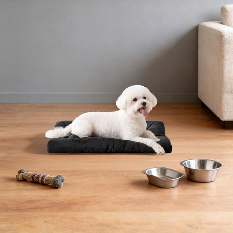 Indestructible Dog Bed, Chew Proof Crate Pad for Aggressive Chewers, Tough Washable Dog Mat, Leakproof Waterproof Dog Crate Pad, Black, 61 x43cm (1/5)