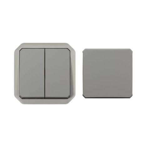 Legrand 069506L Reversible waterproof transformer to achieve 5 functions Plexo IP55 IK08 with gray finish hubcap