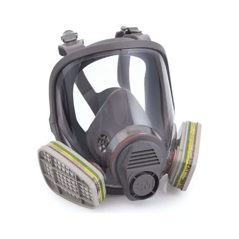 Masque complet respiratoire 3M 6000 – Protection EN136 Classe 1 – Taille Petit – Pour espaces confinés – Prix pour 1