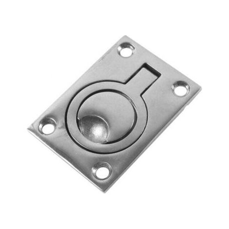 2 Pack Poignée de Trappe Caché Poignées Bateau en Acier Inoxydable Anneau de Levage Meubles avec Vis (1/4)