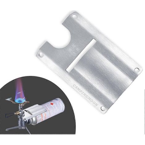 Protection thermique pour brûleur à gaz de camping, support de fusée, protection thermique pour réchaud de randonnée, déflecteur thermique 11,5 x 7,5 (1/5)