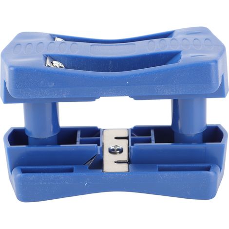 Rogneuse de bord manuelle en PVC, 1 outil + 4 lames + 2 rondelles, pour menuiserie meubles armoires, 10x5.5x5 cm, bandes 15-40mm (1/5)