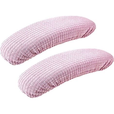 Housse d'accoudoir élastique amovible, imperméable, extensible et confortable, protection d'accoudoir durable, pour chaise de bureau, chaise d'ordinateur (violet clair) (1/3)