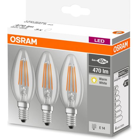 LEDVANCE 1214474 lámpara LED Blanco cálido 2700 K 4 W E14 E