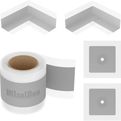Isolbau Bandset Dichtset Dichtband 10m Dichtmanschetten Innenecke Dusche Bad (1/5)