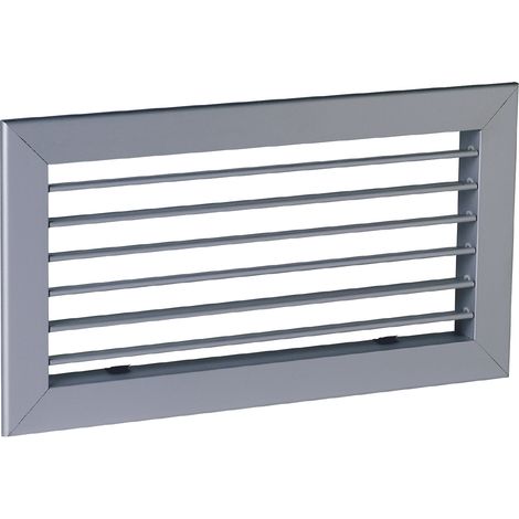 Grille simple déflexion de reprise en alu AC 101 fixation par clips 300x100 ALDES 11050539