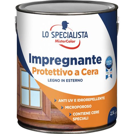 Impregnante Cera Solvente Noce Chiaro Litri 2,5