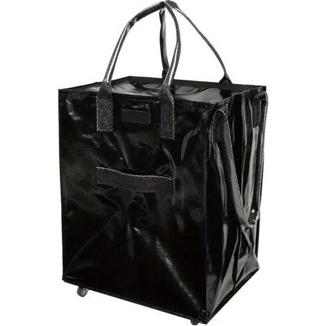 Sac de courses pliable à roulettes de grande capacité, chariot portable pour les courses et le camping, 50 x 40 x 30 cm (1/4)