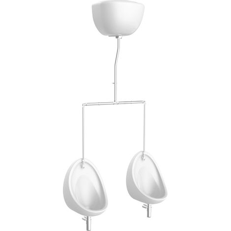Exposed Urinal Pack-400mm 2Bowl