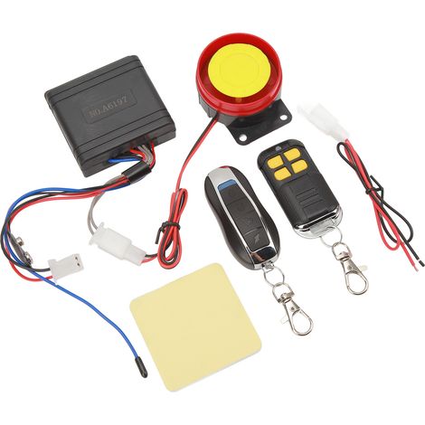 Kit d'alarme antivol unidirectionnelle pour moto, 12 V, étanche, pour scooter et moto. (1/5)