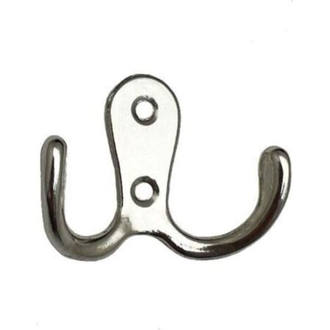 (Silber) Set mit 6 Retro-Garderobenhaken, Retro-Wandhaken, Türhaken aus Metall für Badezimmer, Küche, Schlafzimmer, Eingangsbereich (1/4)