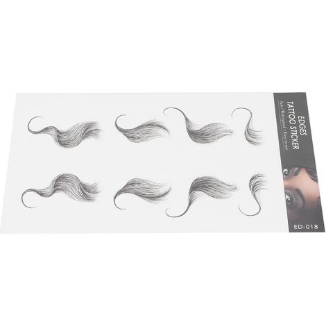 Autocollant frontal capillaire waterproof effet tatouage naturel ED-18 pour cheveux (1/5)